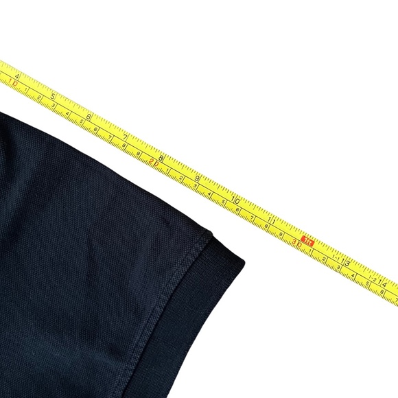 Burberry Black Polo Shirt with Red Logo - Picture 9 of 9